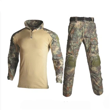 Woodland Python پیٹرن کیموفلاج میڑک جنگی یونیفارم